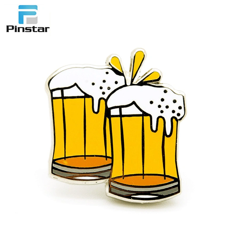 Hot selling 3d custom printing cheese pattern lapel pin badge
