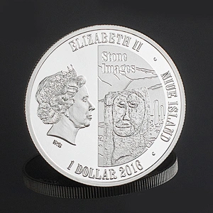 Factory Making Cheap Promotional High Quality Custom Logo Digital Print Silver Coin