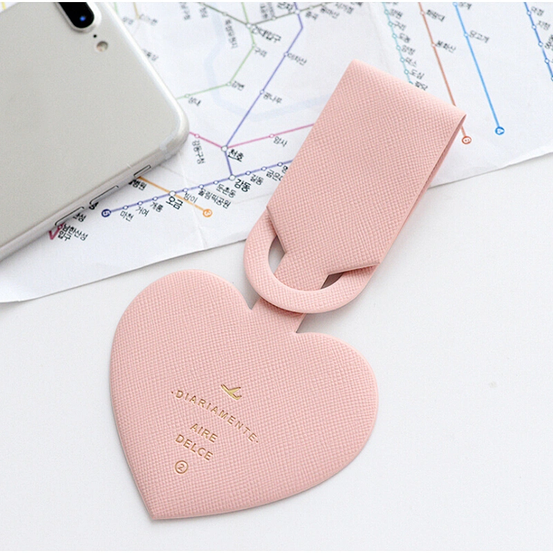 Heart Shape Personalized Blank Silicone Luggage Tags