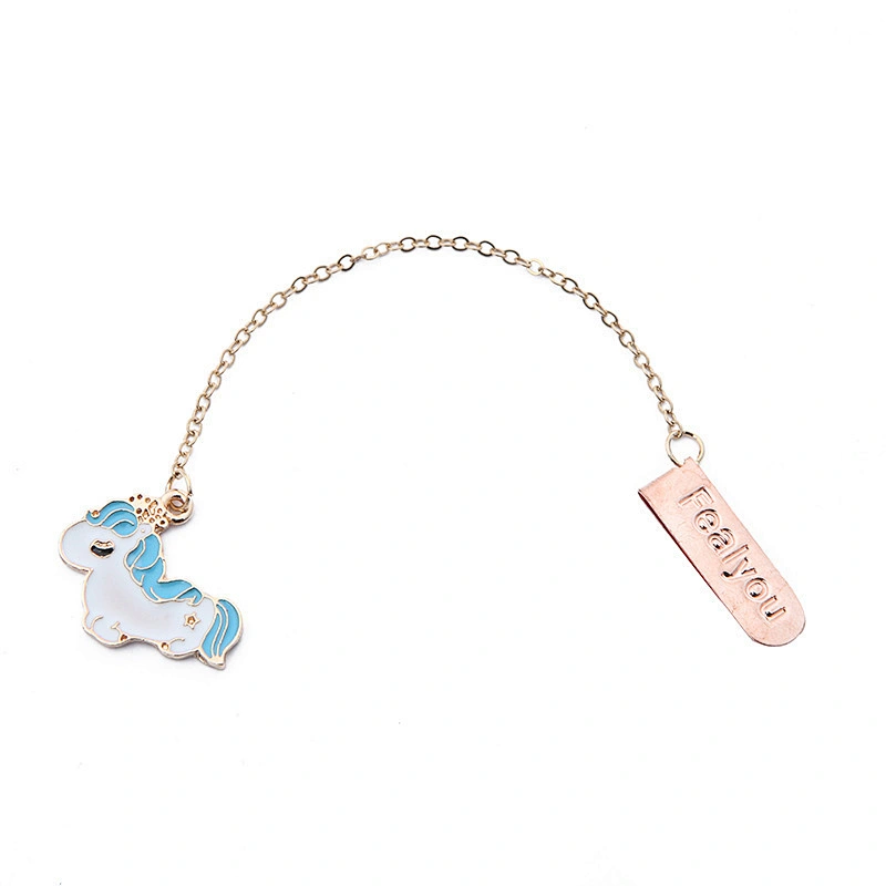 Cute Custom Unicorn Animal Metal Bookmark