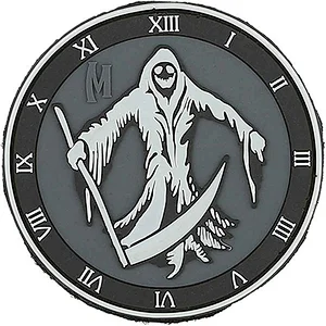 New production death scythe rubber patch custom pvc patch