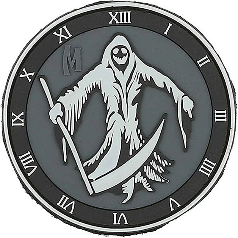 New production death scythe rubber patch custom pvc patch