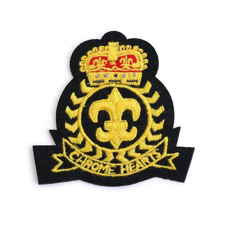 No Minimum China Manufacturer Crowm Iron on Patches Wholesale