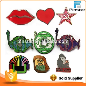 1.5 Inch Silver Gold Plating Magnetic Custom Designs Metal Lapel Pins