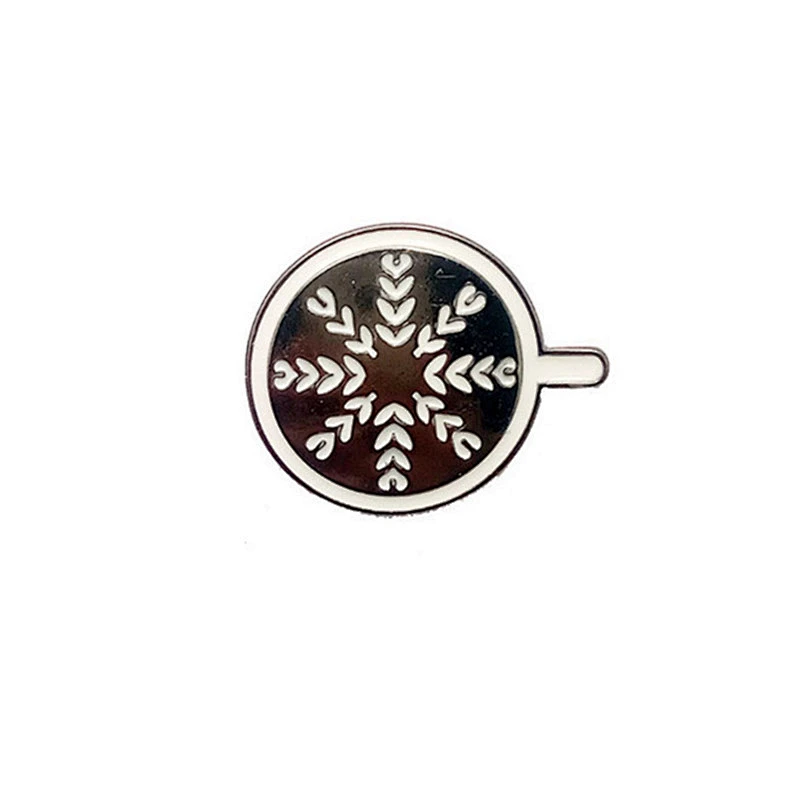 Free sample custom coffee shape metal fashion enamel lapel pin
