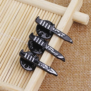 Factory Wholesale In Stock Gift Custom Knife Shaped Punk Enamel Pin
