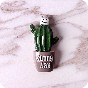 Custom 3D Cactus Resin Fridge Magnet For Home Decor
