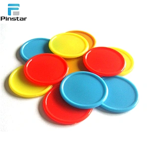 High quality environmental custom plastic token blank coin with printed logo