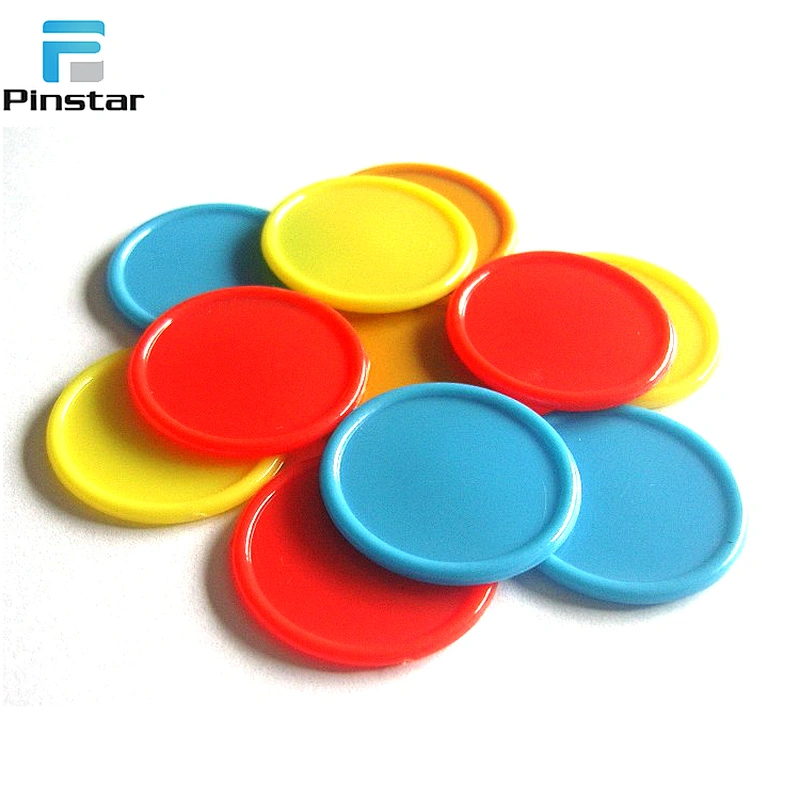 High quality environmental custom plastic token blank coin with printed logo
