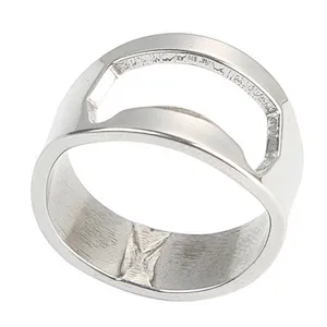 Promotional stainless steel color painted finger ring beer bottle opener