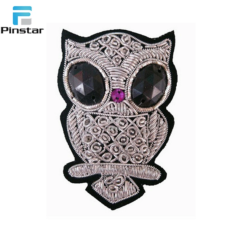 China embroidery patch factory custom sew on stone