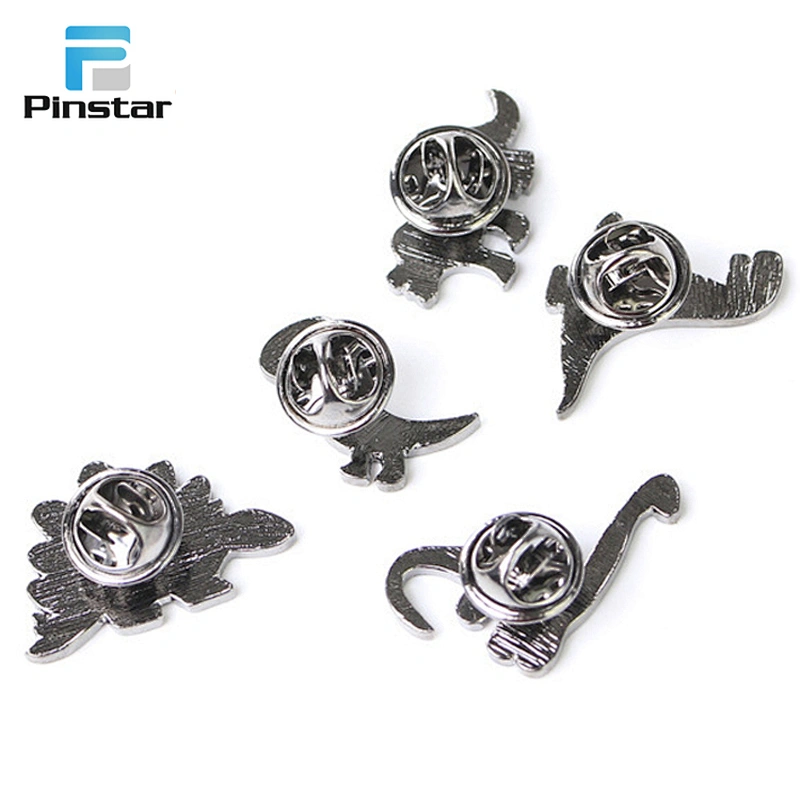 Wholesale In Stock Dino Badge Cute Kid Enamel Metal Dinosaur Lapel Pin