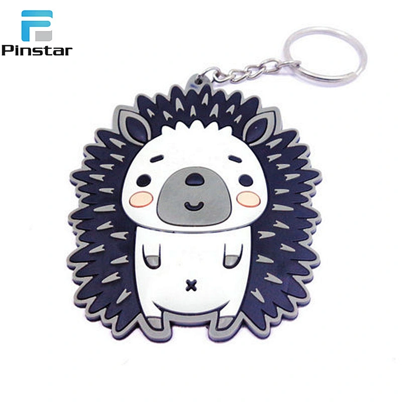 2018 Different Styles Cheap Custom cartoon animal 3D PVC keychains