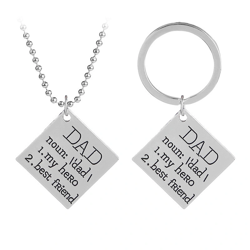 Making Custom Personalized Gift Father's Day DAD Metal Keychain