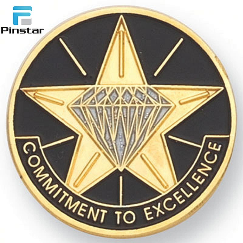 Metal crafts lapel pin badge custom detective badge