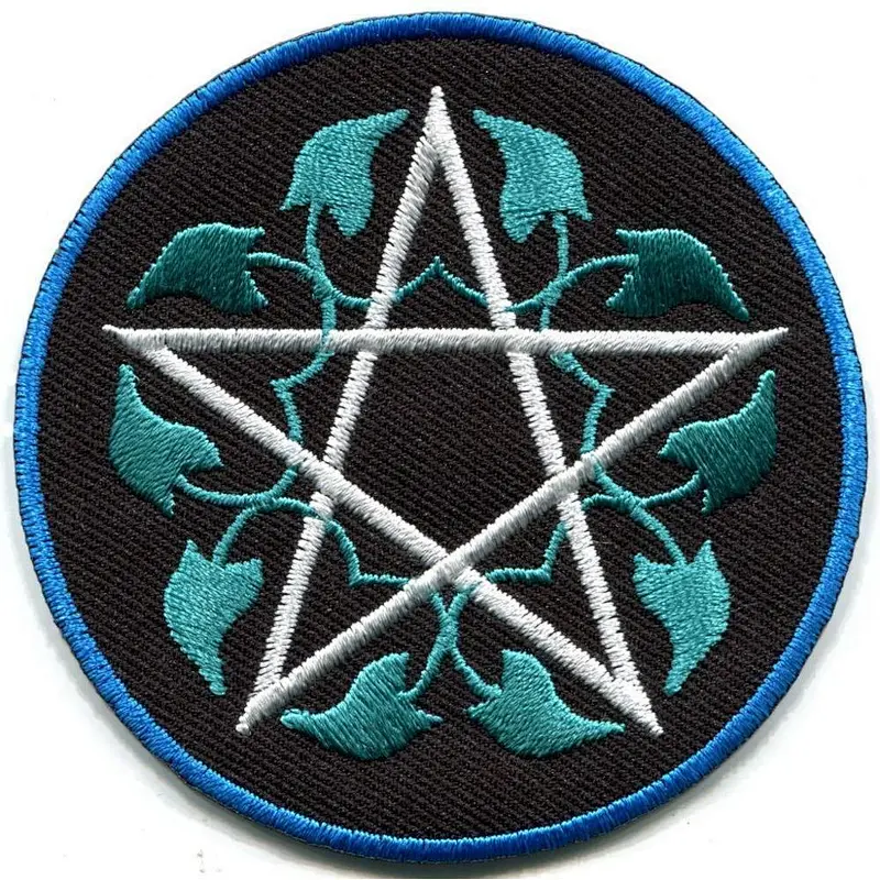 pentagram pentacle witchcraft custom iron on patches