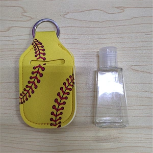 Diving Fabric Perfume Lipstick 30ml Hand Sanitizer Bottle with Holder Keychain