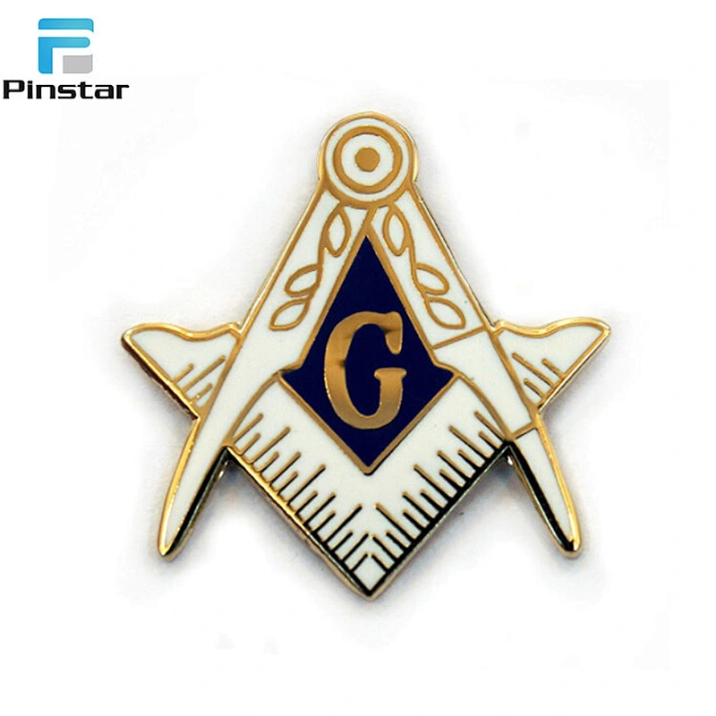 Suzhou Freemason Magnet Metal Custom Masonic Lapel Pin Badge