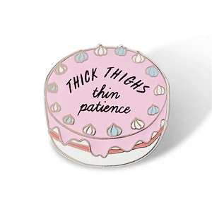 Birthday cake  enamel pin bdage