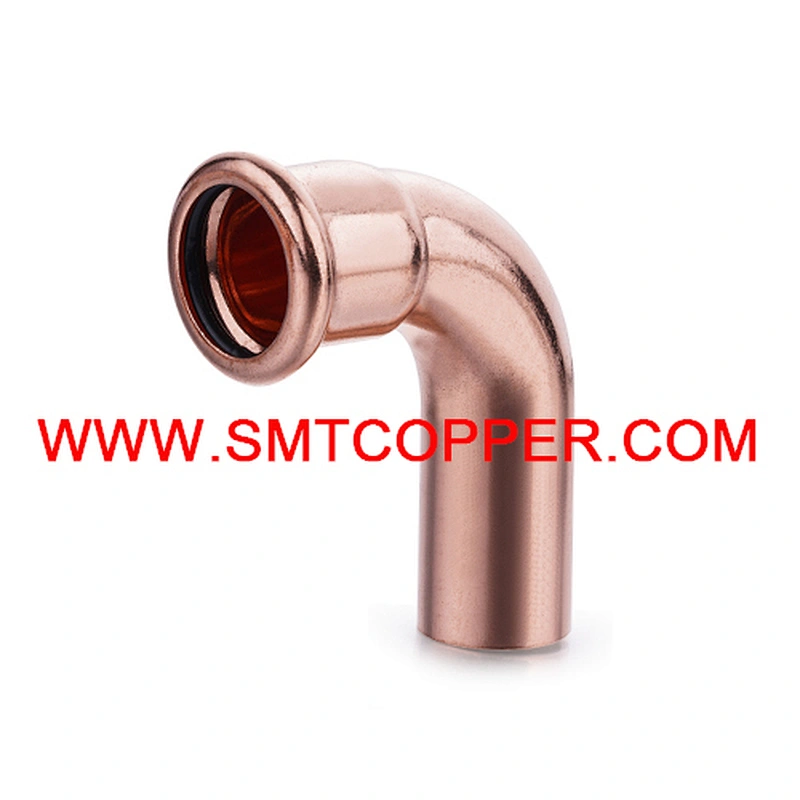 M Press Copper 90D Elbow FTGxC