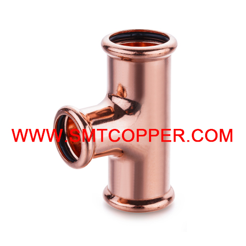 M Press Copper Equal Tee CxCxC