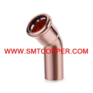 M Press Copper 45D Elbow FTGxC