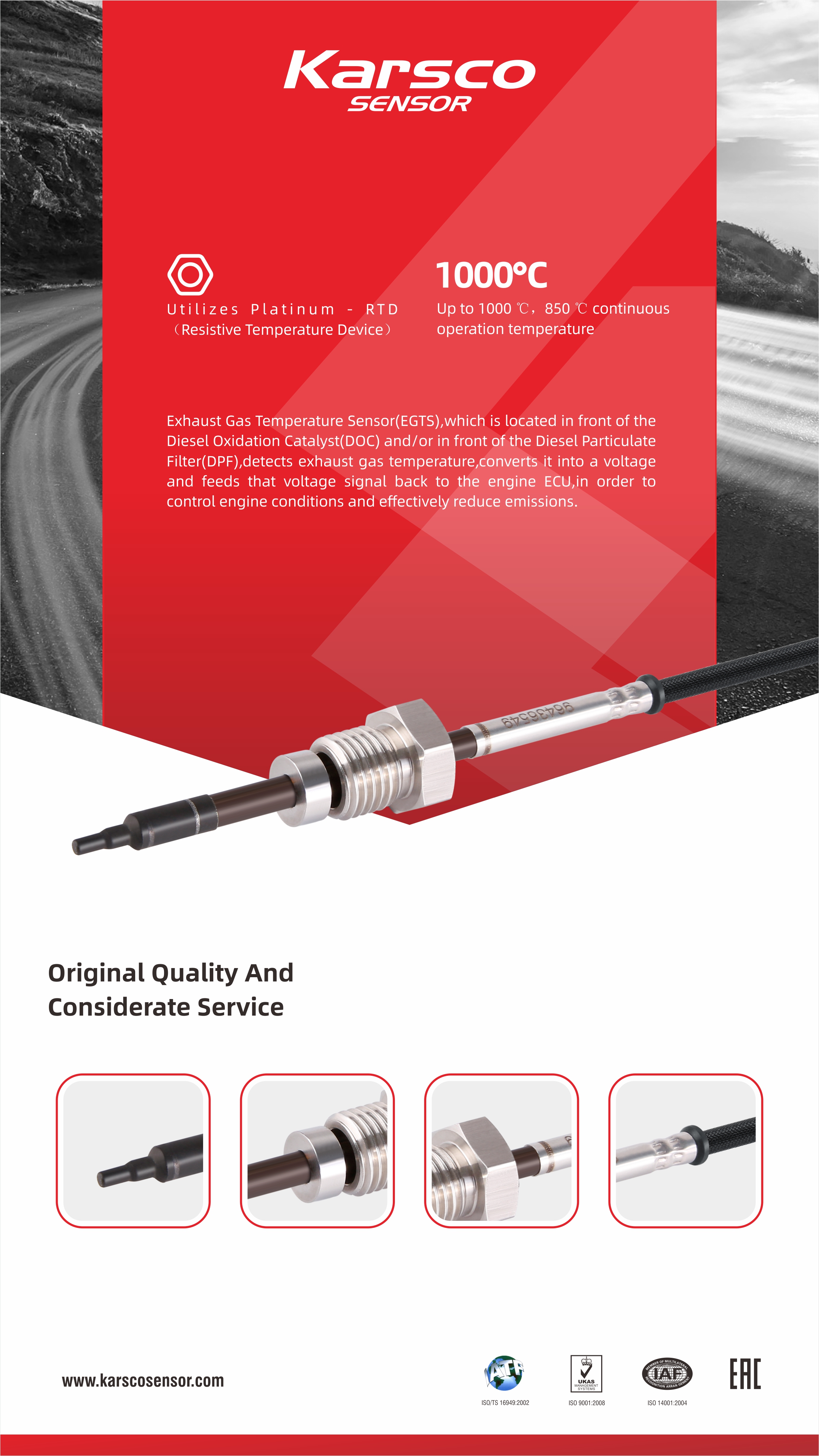 Exhaust Gas Temperature Sensor