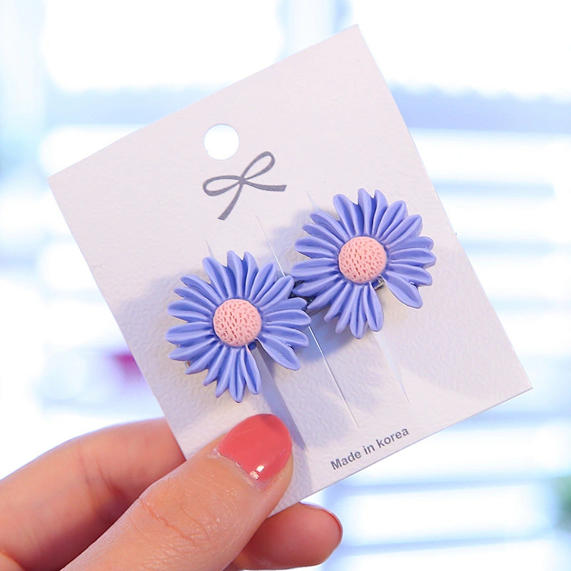 Cute Daisy Hairpin Korean Hair Clip Women Flowers Girl Duckbill Hair Accessories