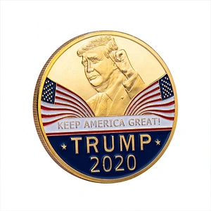 2020 American reselect trump gold silver plated challenge coins custom