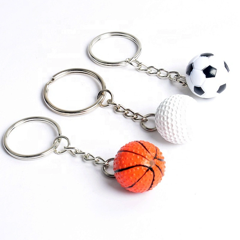 PU keychain football basketball golfball keychains