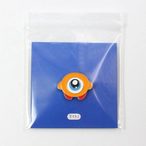 Custom paper card packaging magic eyes enamel lapel pin badge