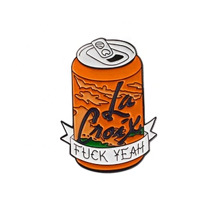 Cola cans badge drink beverage cans lapel pin
