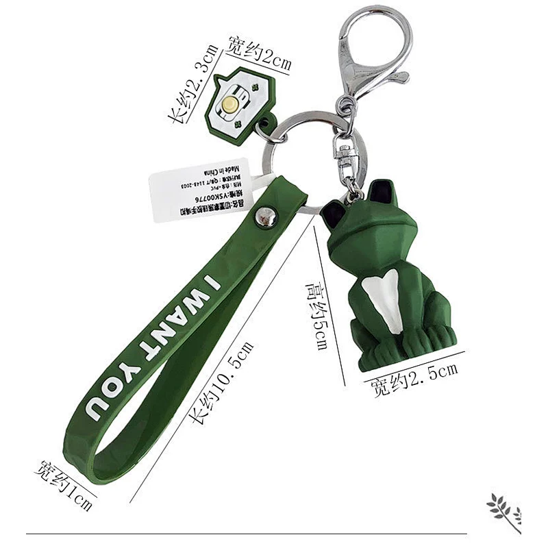Korean Creative Geometric Cut Face Small Animals Keychain Dinosaur Cat Keychains