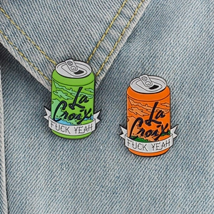 Cola cans badge drink beverage cans lapel pin