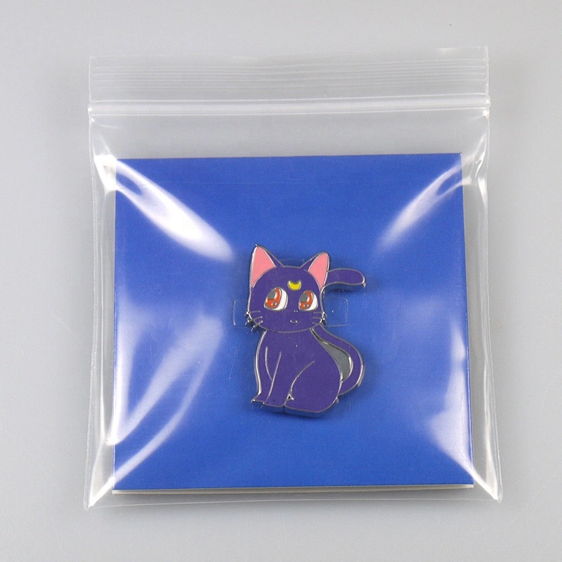 White purple black cat pins enamel pin custom
