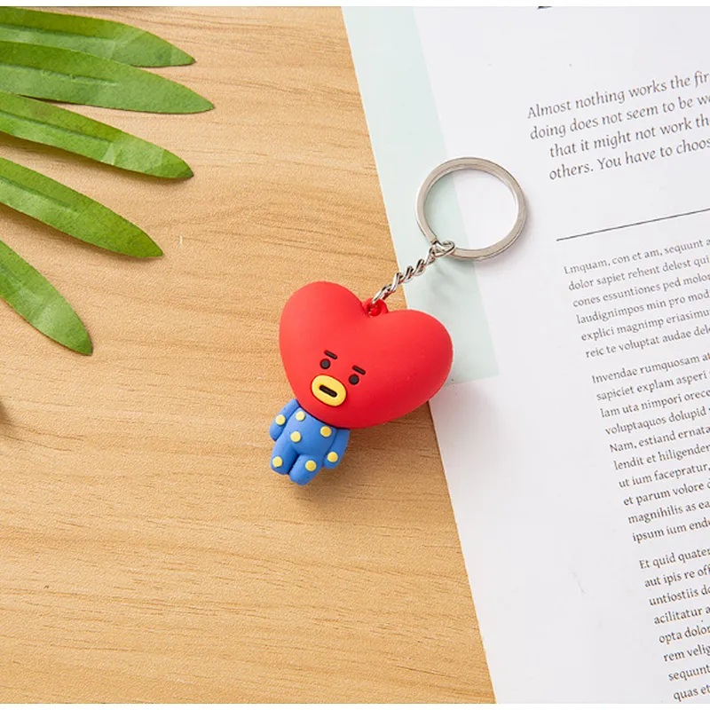 BTS KPOP 3D rubber soft pvc keychain