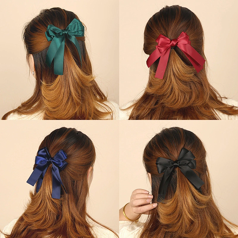 Online Celebrity Hair Bows Accessories Korean Hair Spring Clip for Women