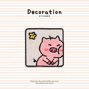 Hand account note book sticker mobil phone decoration embroidered patch embroidery sticker