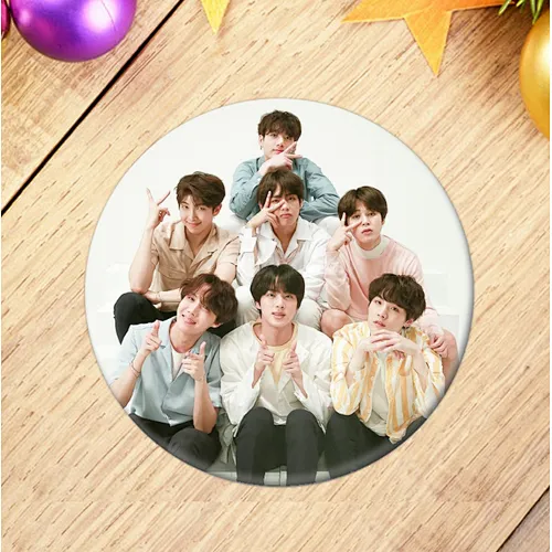 Hot sale BTS bt21 button badge
