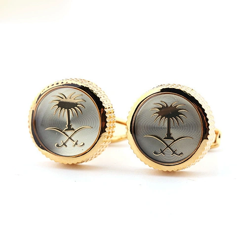 Metal Business French Shirt Cuff Links Men Gold Cufflinks