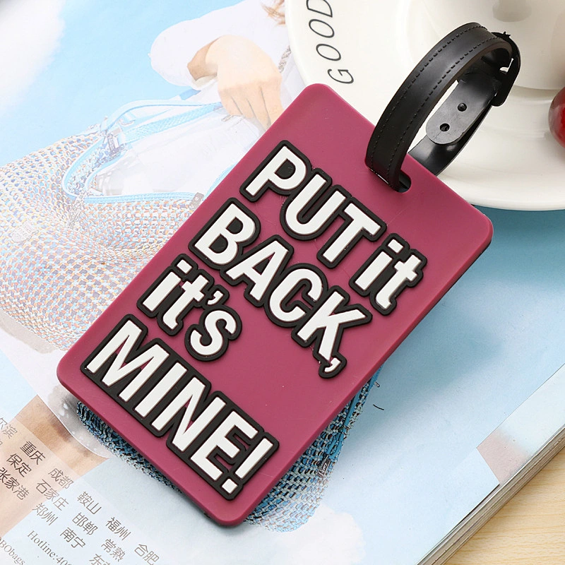 Not Your Bag Soft PVC Luggage Tags Fashion Aviation Luggage Tag Custom