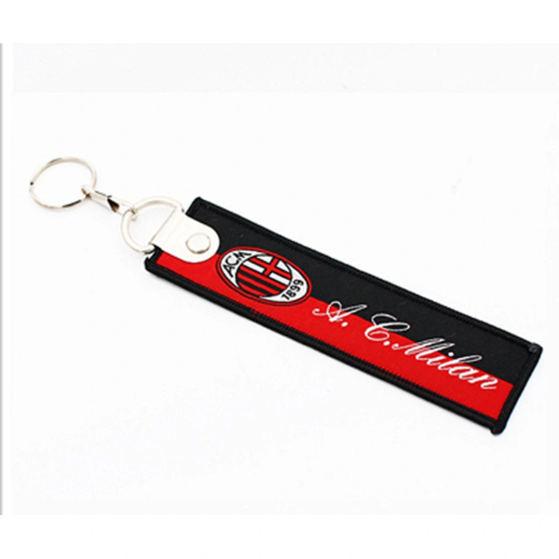 Custom Double Sides Various Football Club Team Woven Keychain