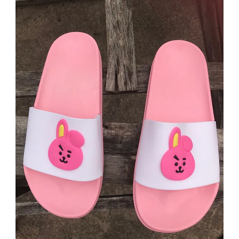 Hot sale BTS kpop Sandals Summer rubber slipper