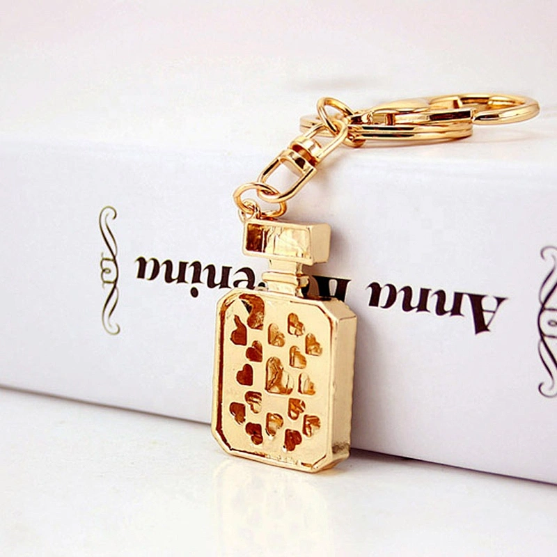 No 5# perfume bottle crystal stone diamond lobster handbag decoration charms keychain