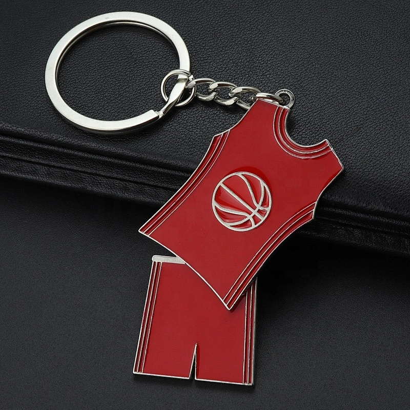 Basketball jersey vest shorts keychain Kobe jersey keyring