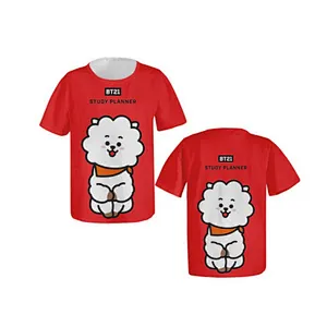 Hot Sell BTS Kpop silk cotton  Short Sleeve T-shirt
