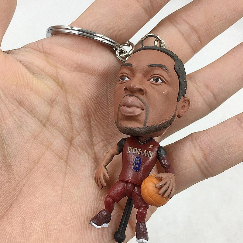 Basketball Fan 3D Player Keychain Figurine
