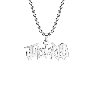 Hot Sale European and American Hip Hop Singer Stainless Steel 999WRLD Men and Women Necklace Pendant