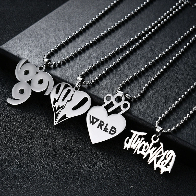 Hot Sale European and American Hip Hop Singer Stainless Steel 999WRLD Men and Women Necklace Pendant