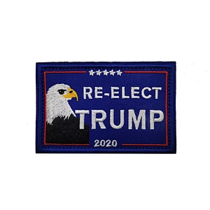 2020 American president reselect Trump patch owl embroidered badge custom